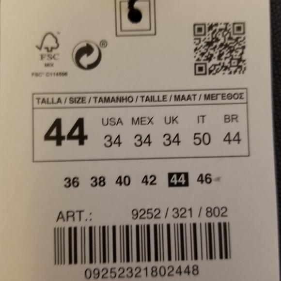 NWT MENS ZARA STEEL GRAY DENIM SHORTS SIZE 44 - Picture 8 of 8